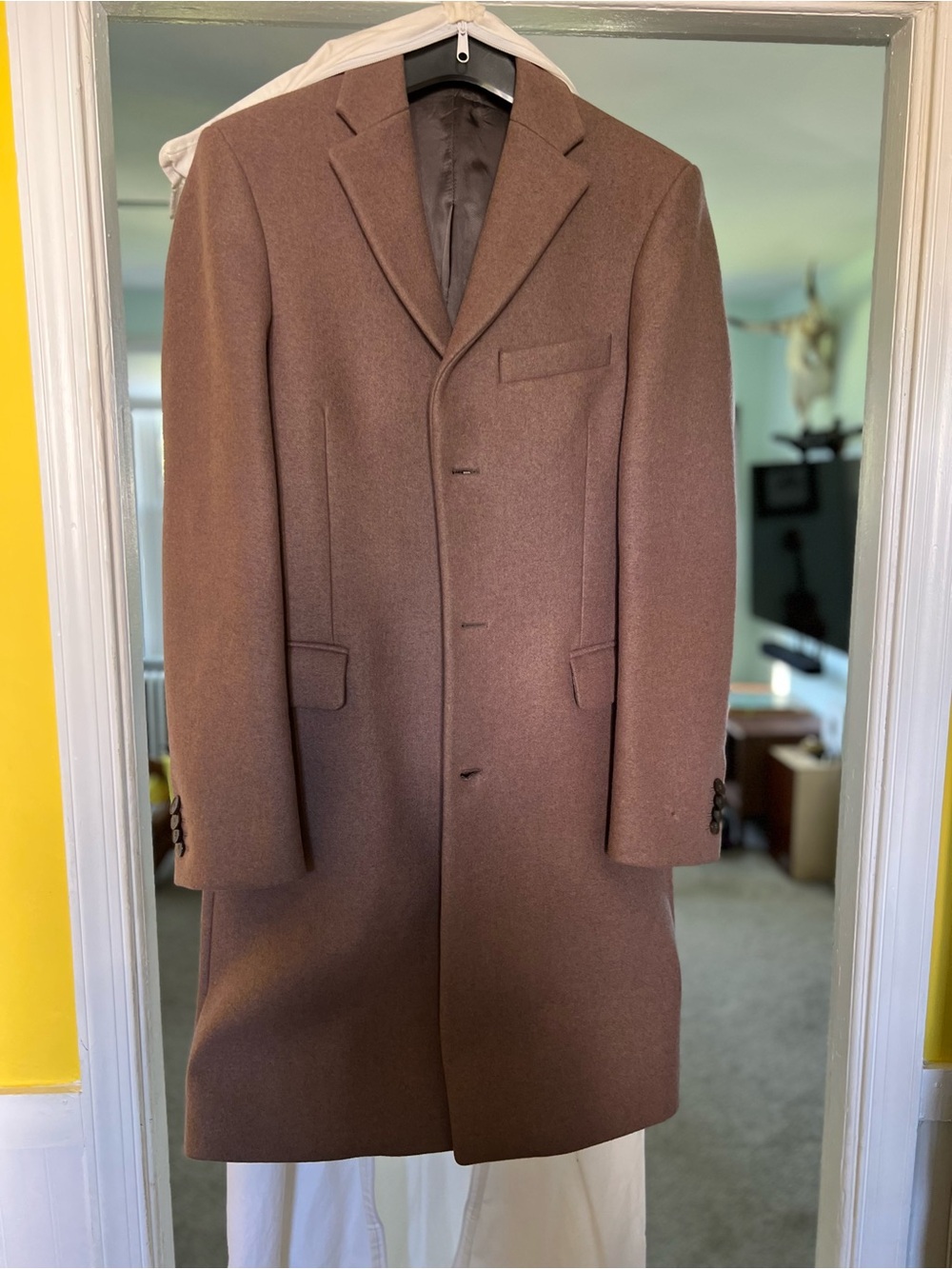 Acne Studios Garrett Coat 100%Wool Camel/Brown Men’s size EU 48 US 38